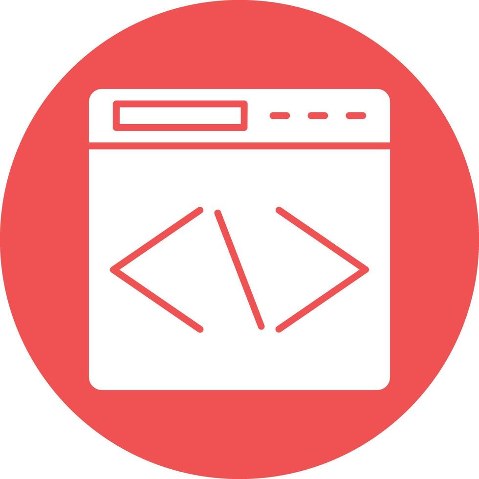 Vector Design Coding Icon Style