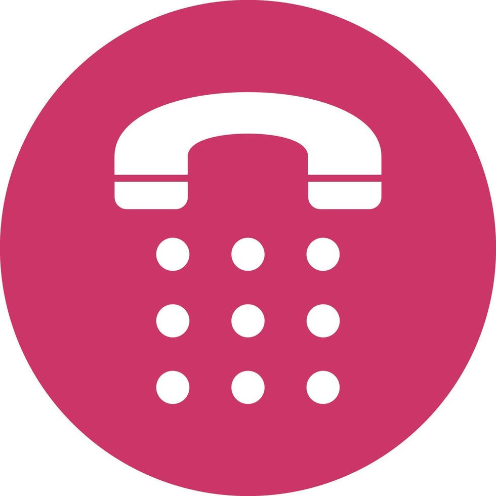 Vector Design Phone Dial Icon Style