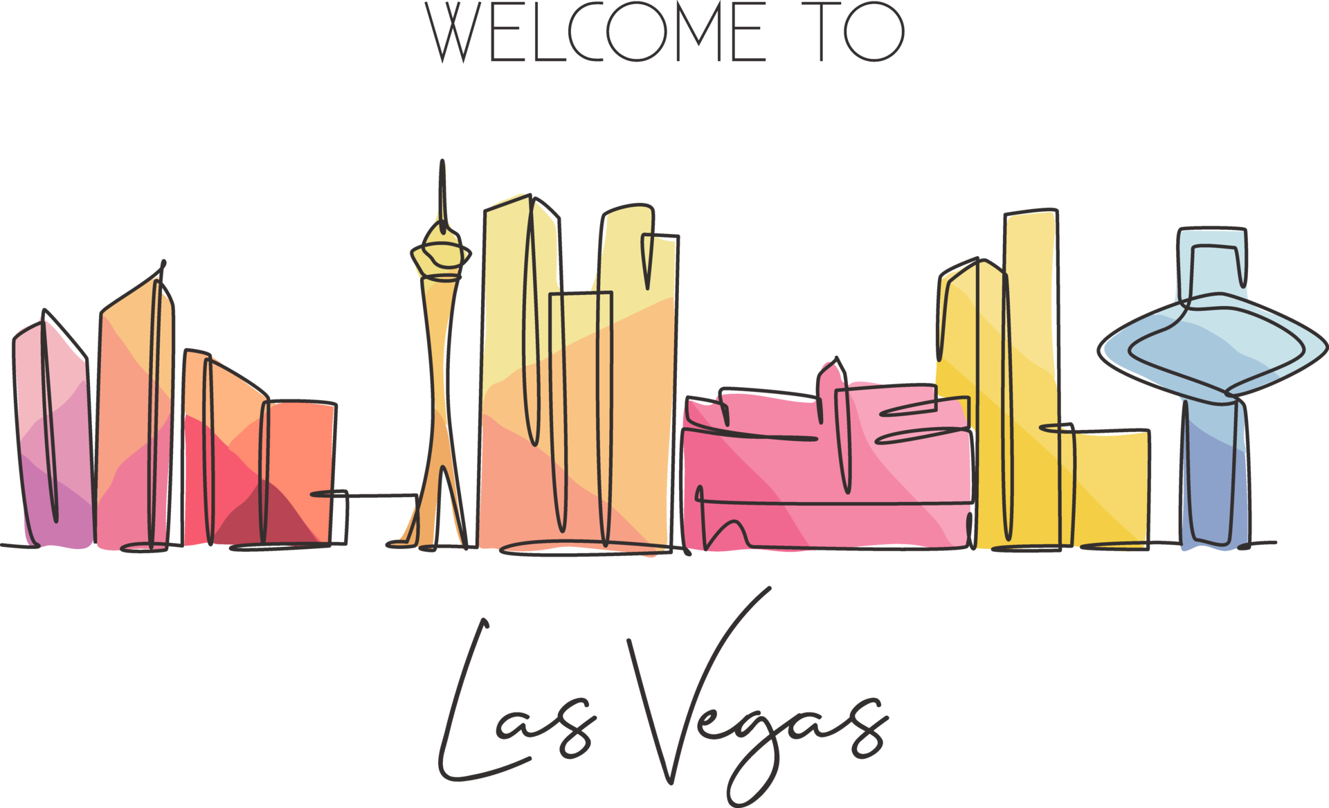 nico Desenho De Linha Cont nua Do Horizonte Da Cidade De Las Vegas nico-desenho-de-linha-cont-nua-do-horizonte-da-cidade-de-las-vegas