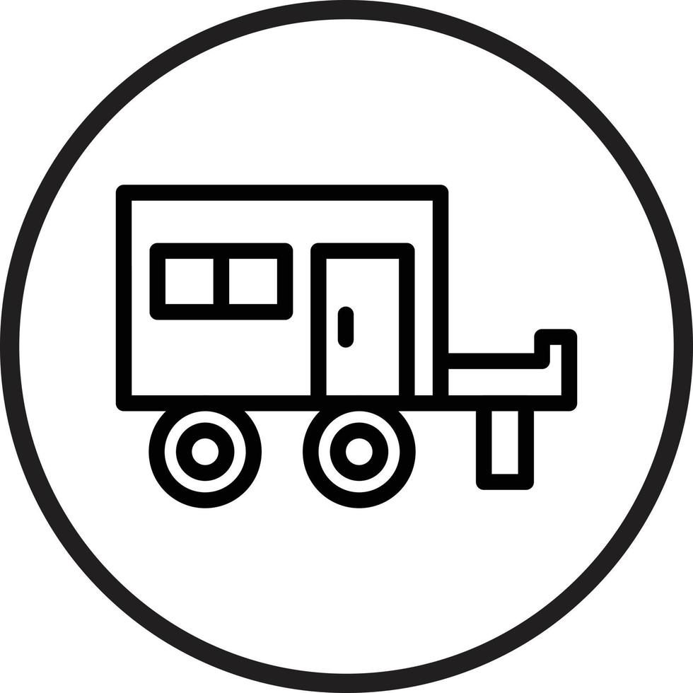 Caravan Vector Icon Style