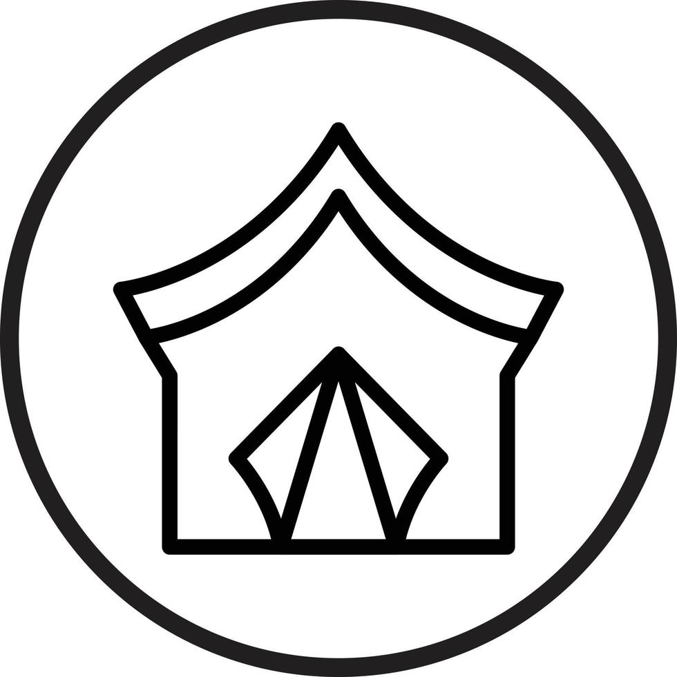 Tent Vector Icon Style