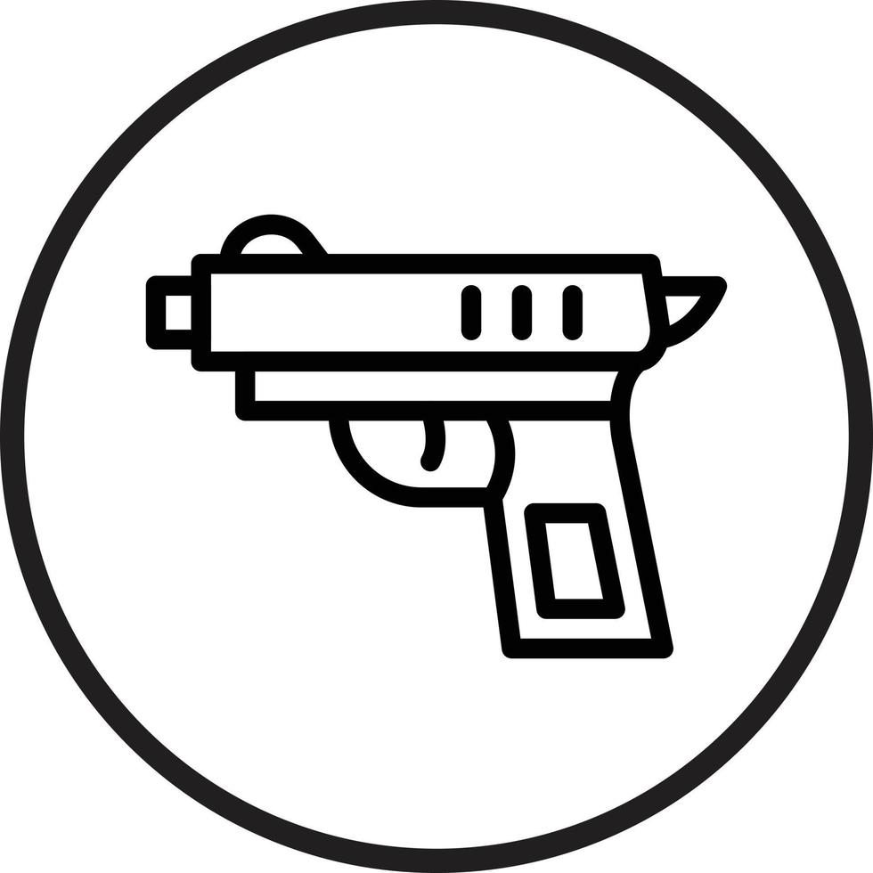Gun Vector Icon Style