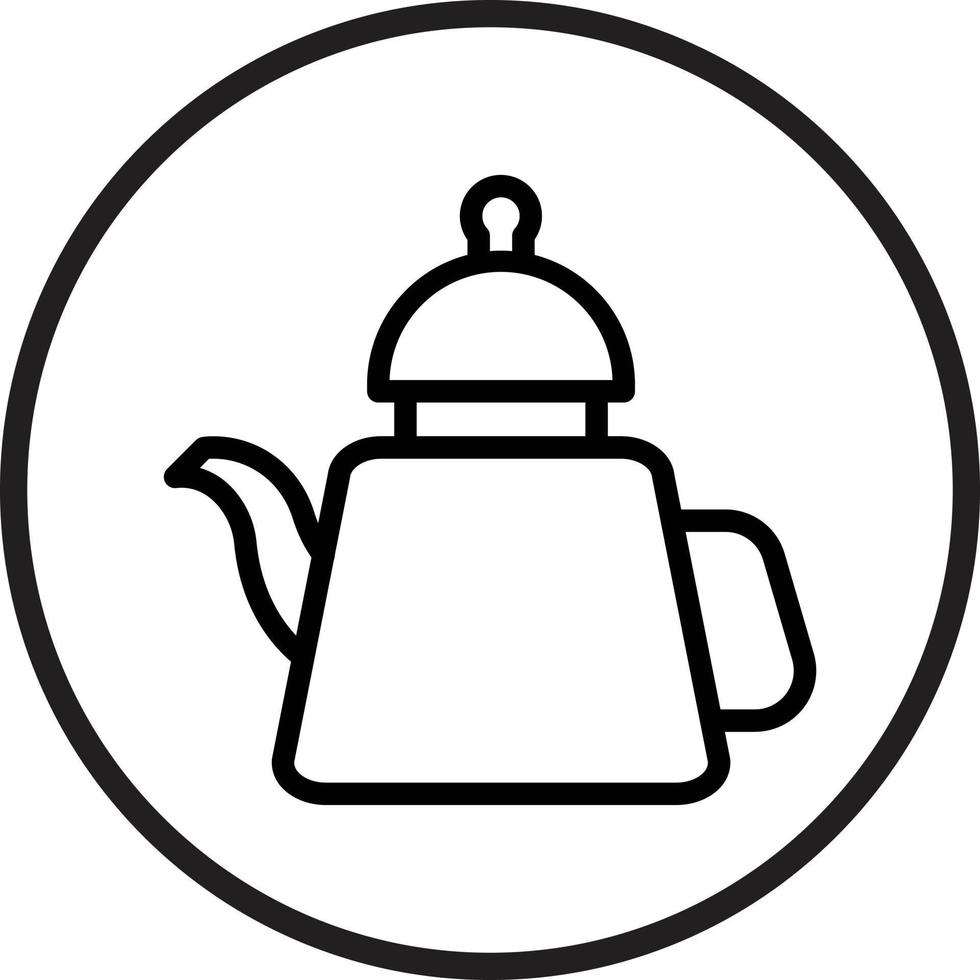 Tea Pot Vector Icon Style
