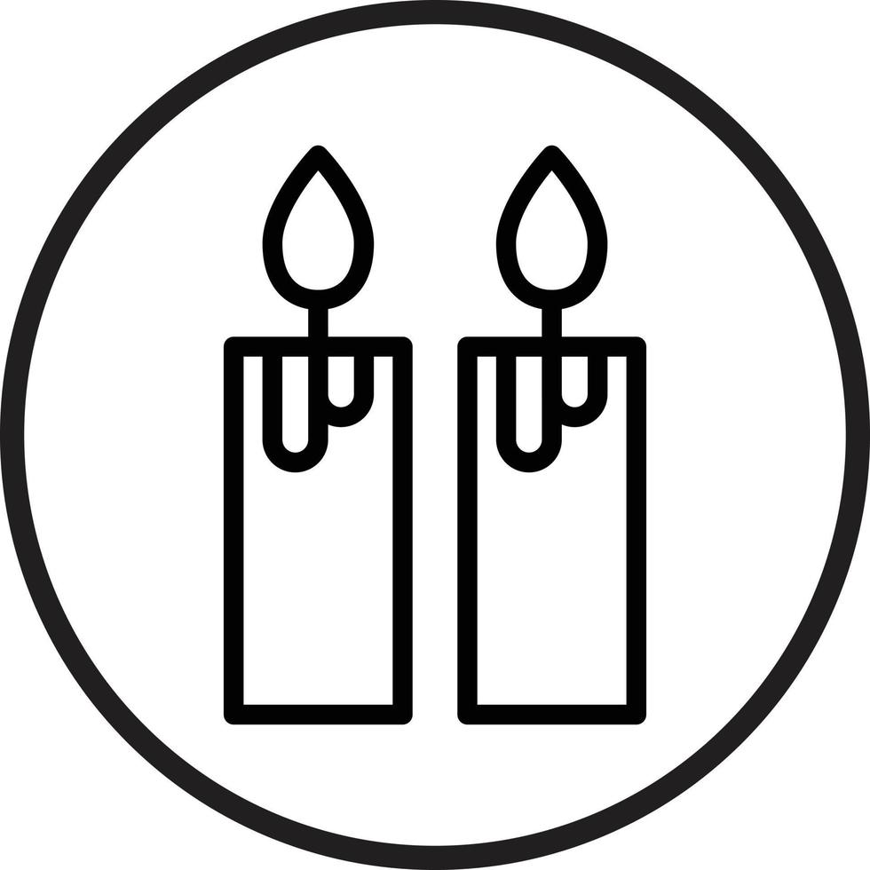 Candle Vector Icon Style