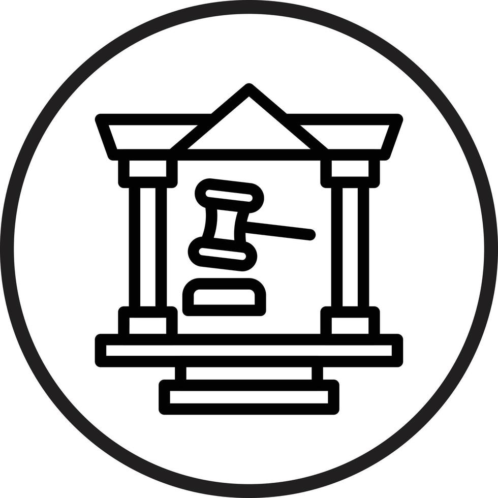 Court Vector Icon Style