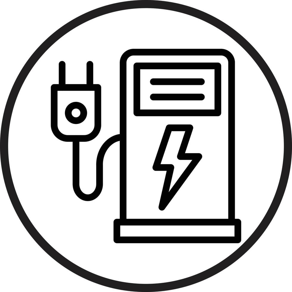 Electric Station Vector Icon Style