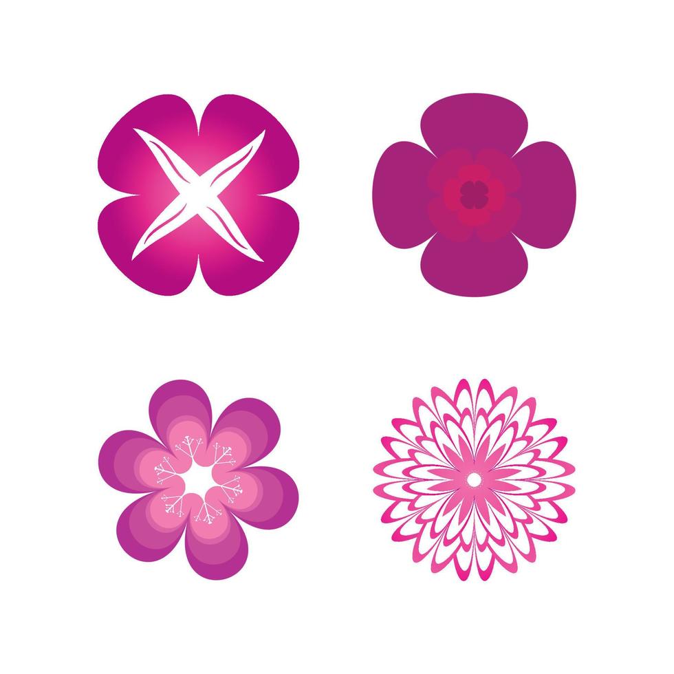 diseño de icono de vector de flor