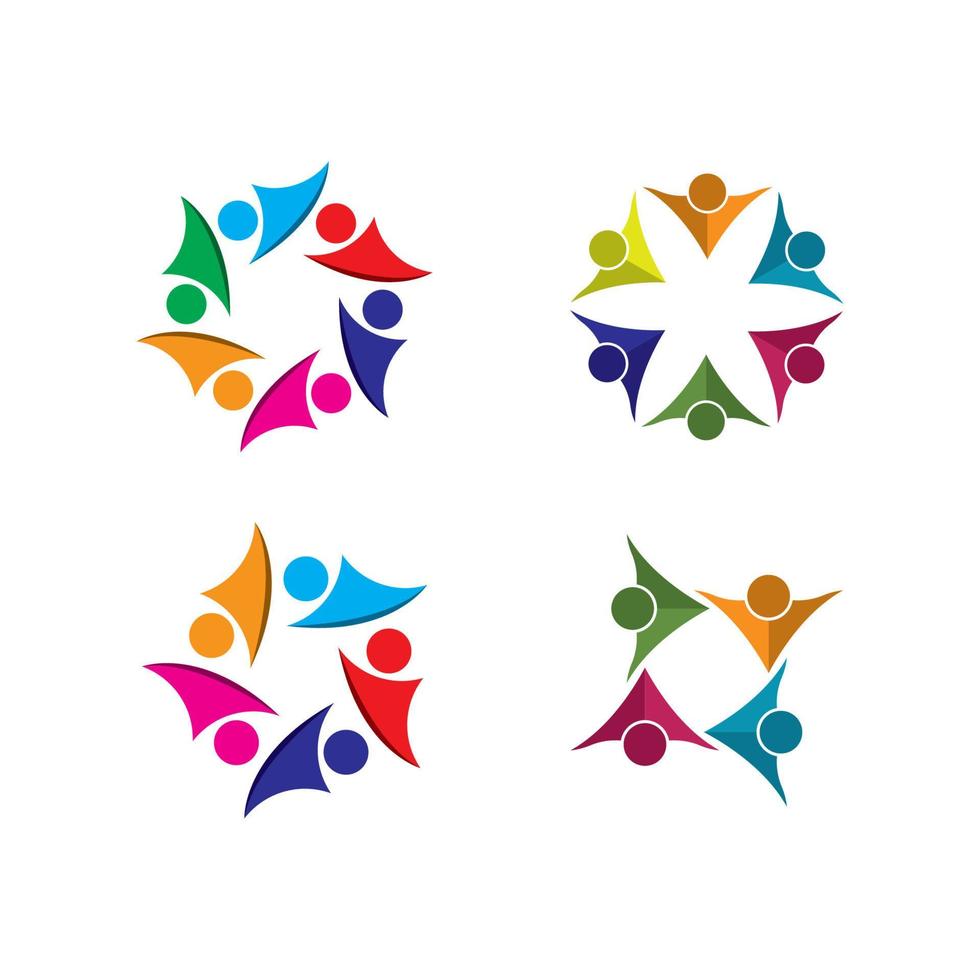 People icon work group vector