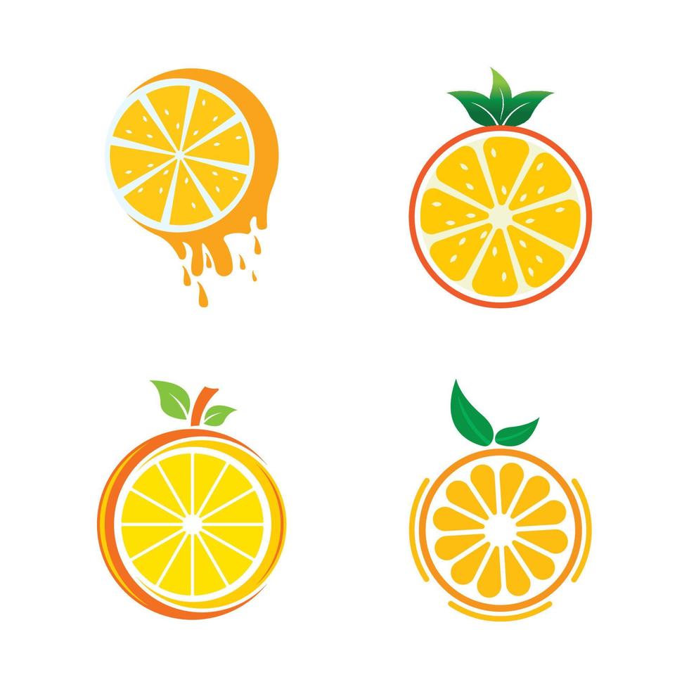 Orange logo design vector