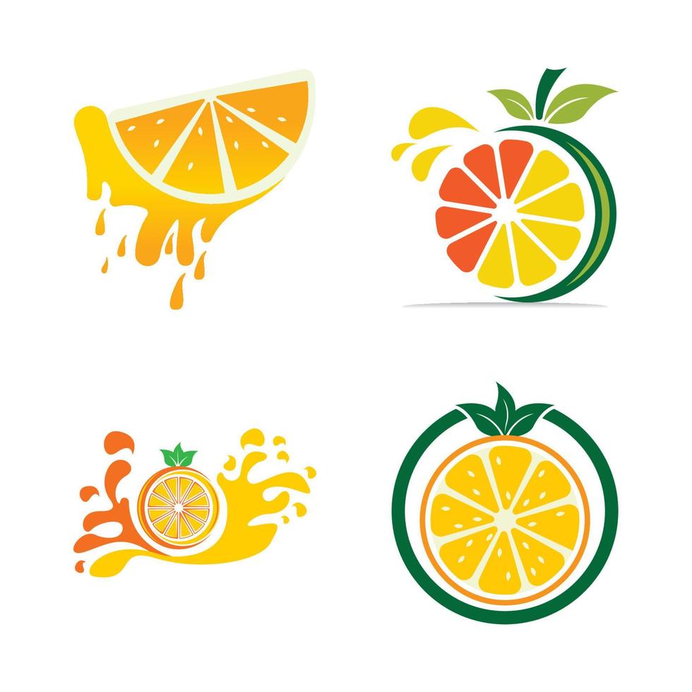 Orange logo design vector