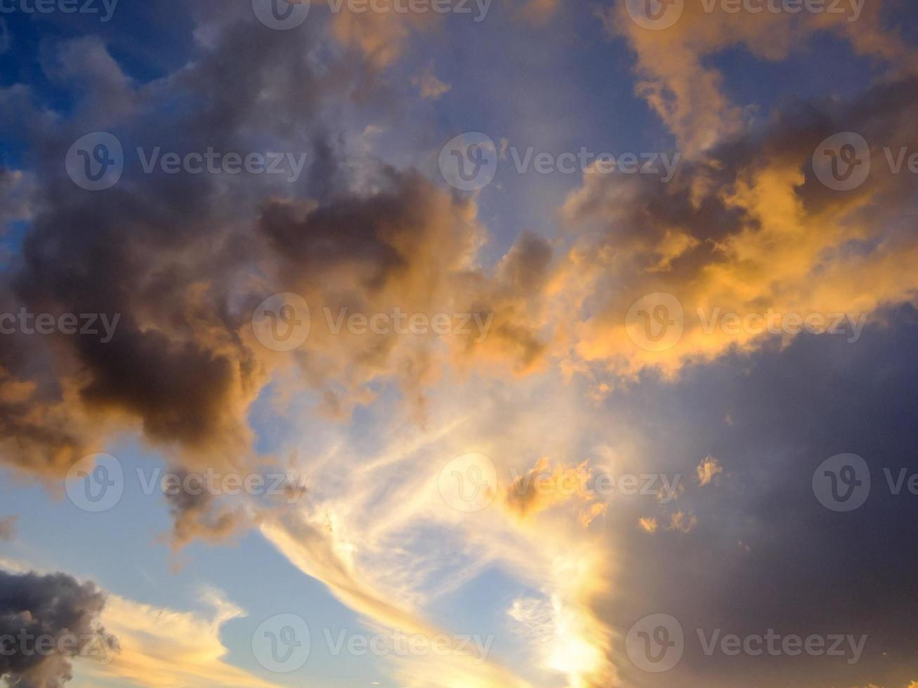 Sky with clouds photo