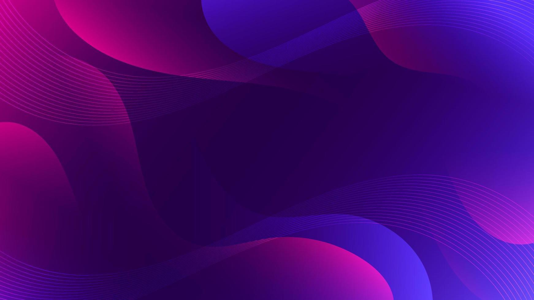 Abstract Gradient Purple Blue liquid Wave Background vector