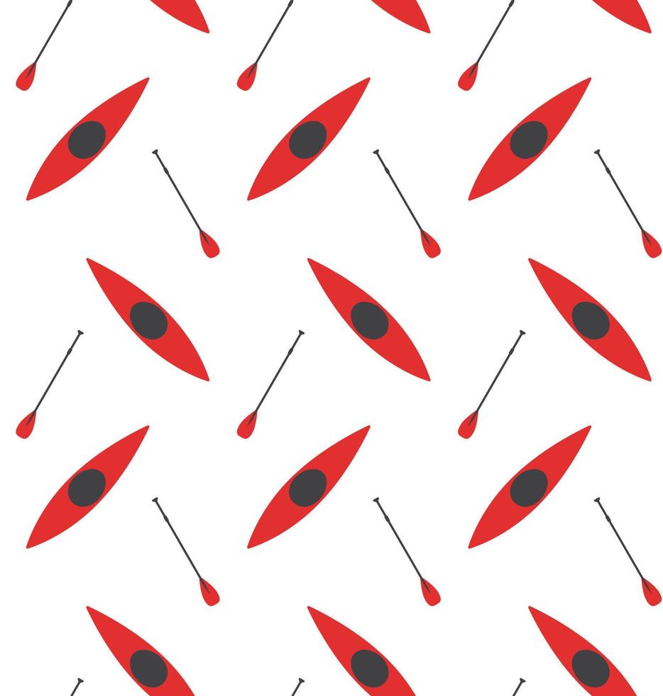 canoe, boat, sailing, swimming, sport, activity, hobby, water, river, extreme, wquipment, paddle, flat, graphic, icon, vector, seamless, pattern, print, wallpaper vector