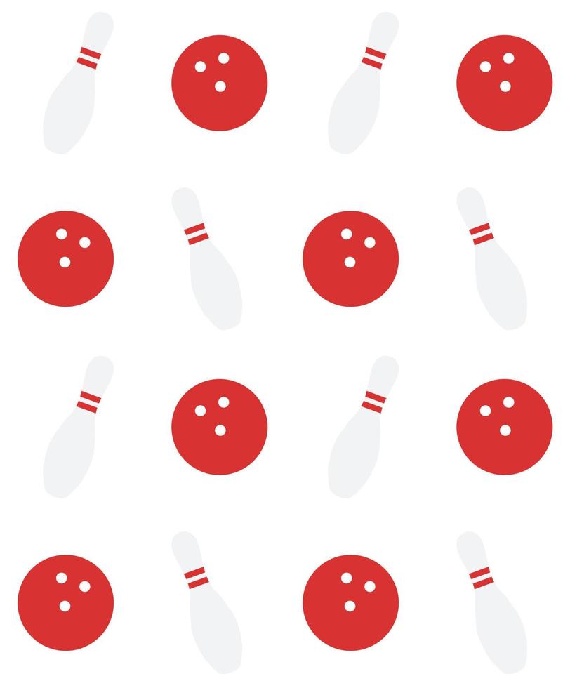 Seamless pattern of bowling vector