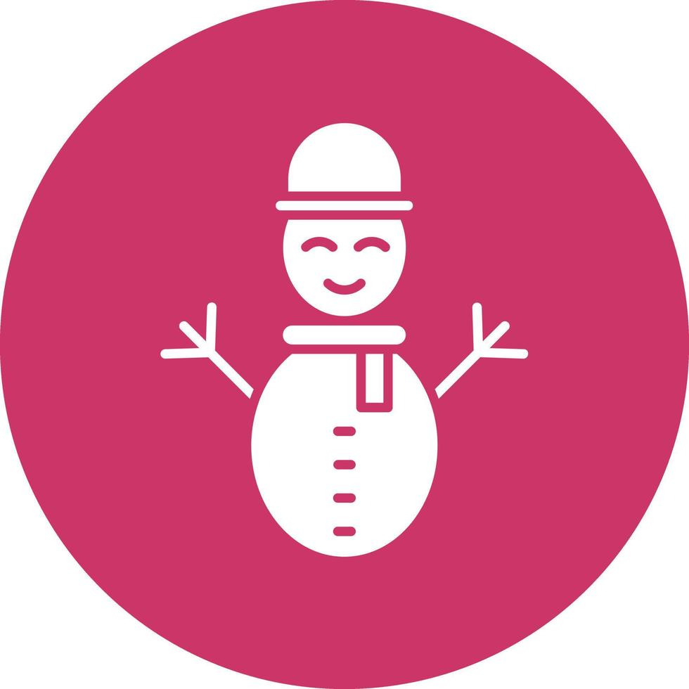 Vector Design Snowman Icon Style