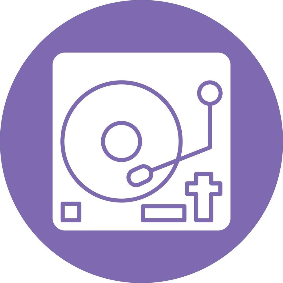 Vector Design Vinyl Player Icon Style