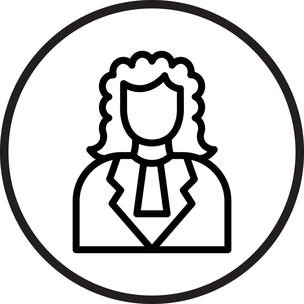 Judge Vector Icon Style
