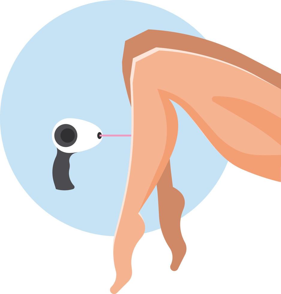 Vector Image Of Laser Hair Removal