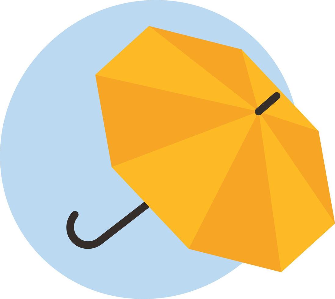 Vector Image Of A Yellow Umbrella