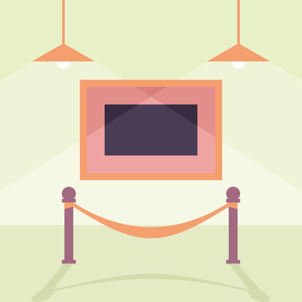 Vector Image Of A Painting In An Art Gallery