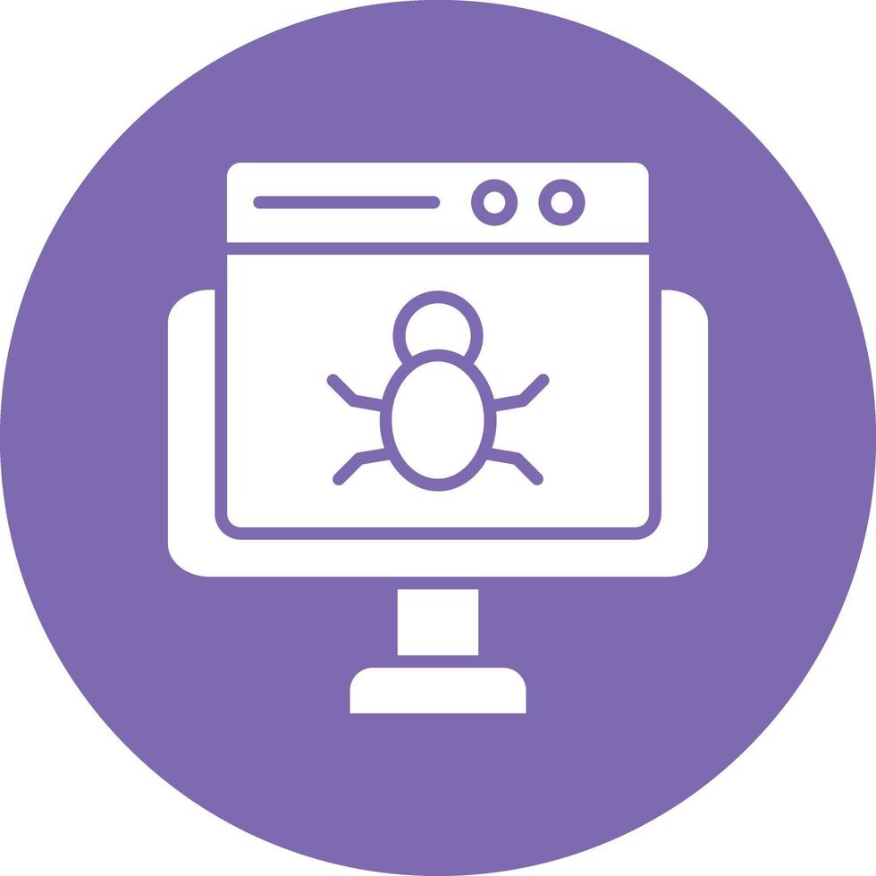 Vector Design Website Bug Icon Style