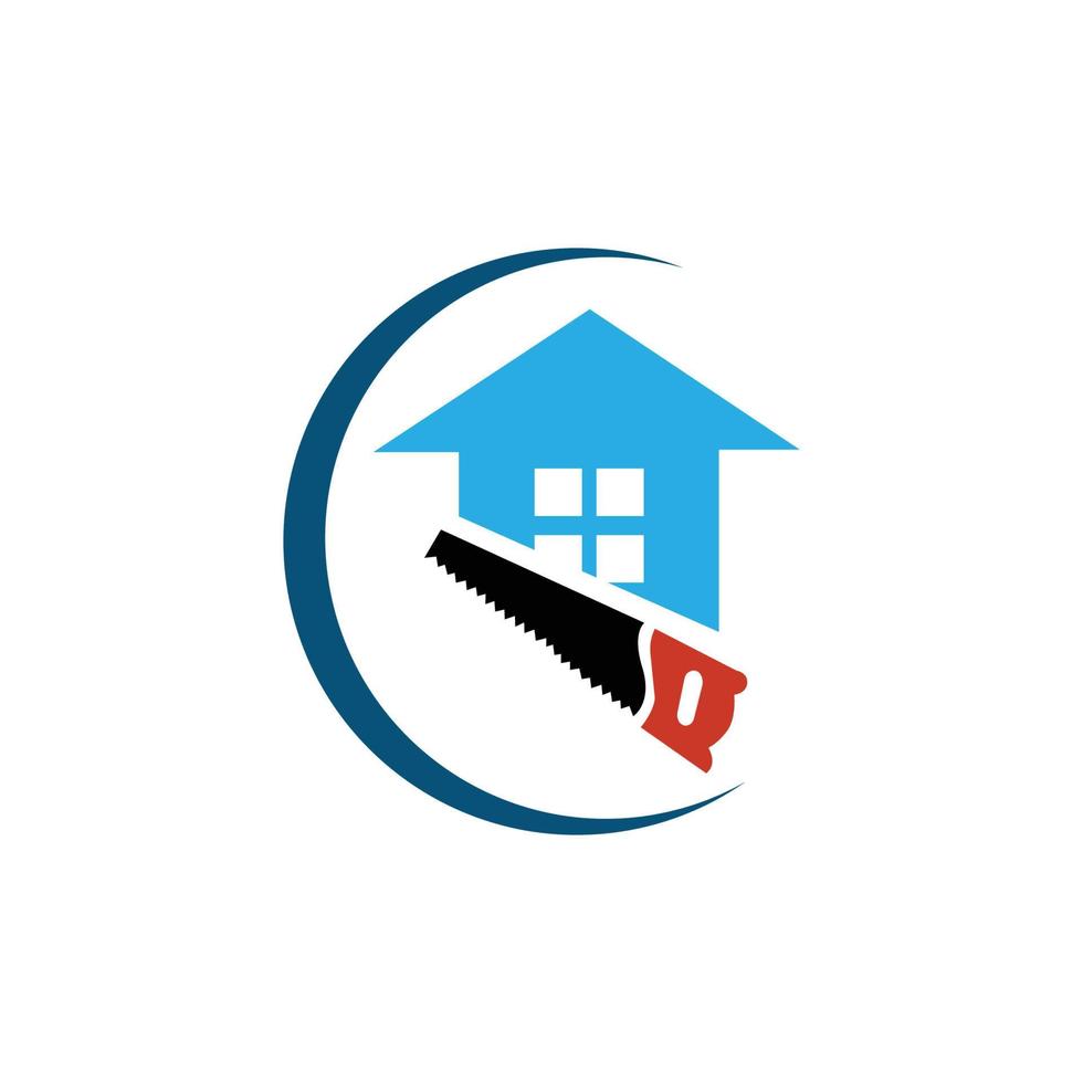 casa reparar logo imágenes ilustración diseño vector