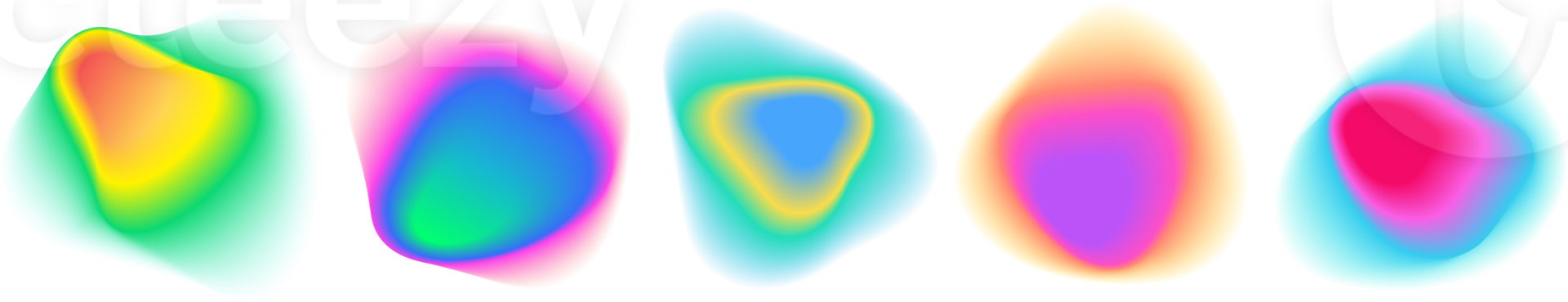 abstrait Couleur pente cercle arrière-plans, holographique iridescent rond cercles avec liquide vibrant pente se brouiller, couleurs mélange engrener avec doux néon lumière. png