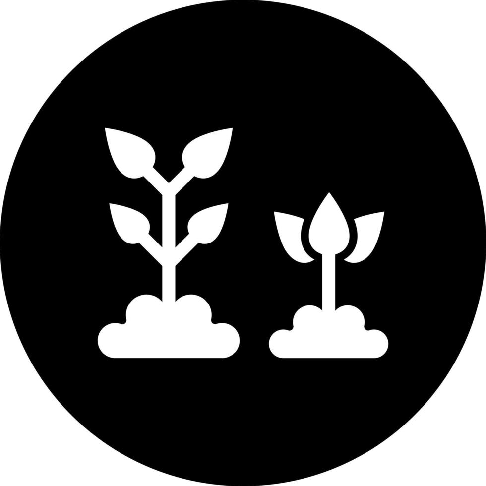 plantando vector icono estilo