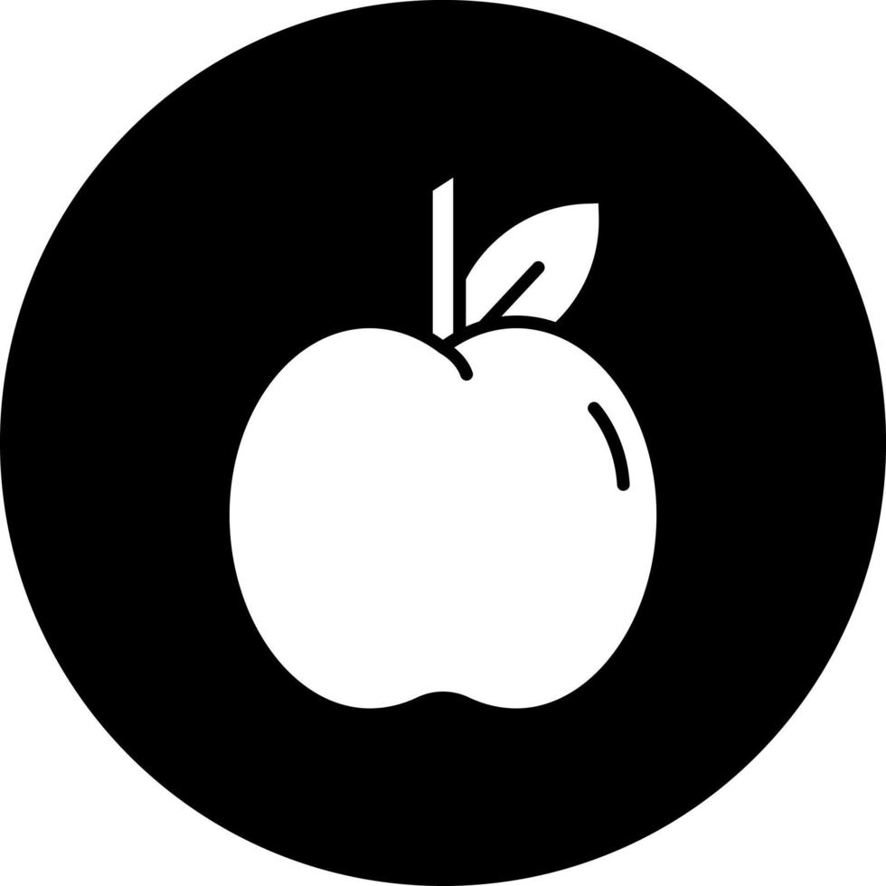 manzana vector icono estilo