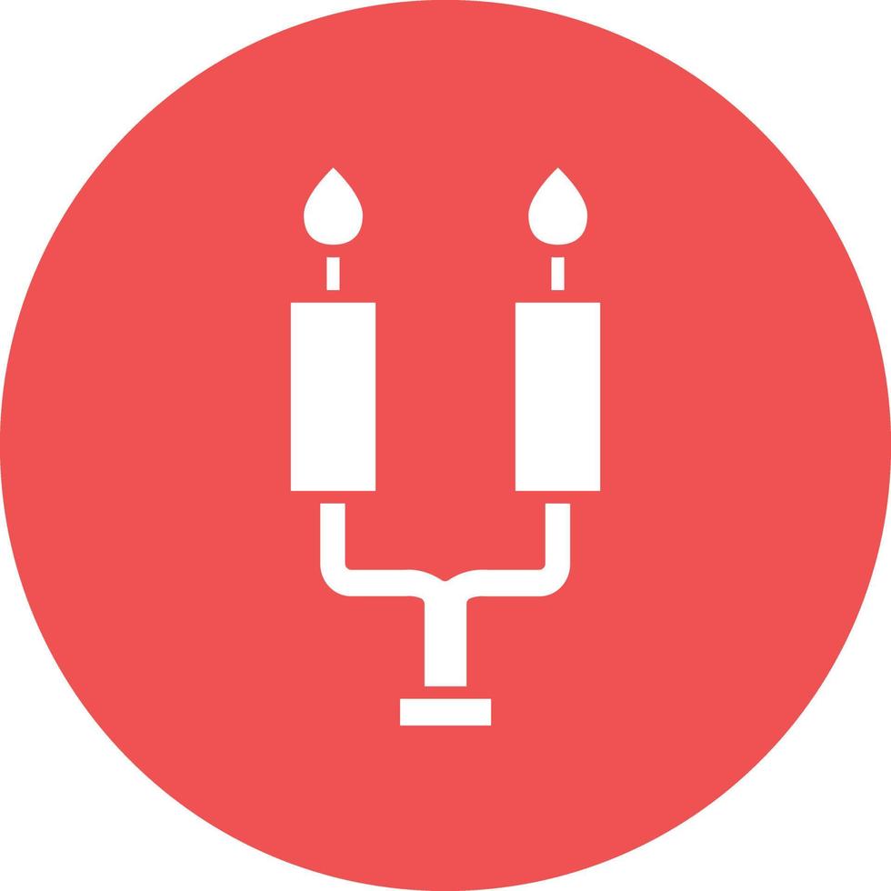 vector diseño candelero icono estilo