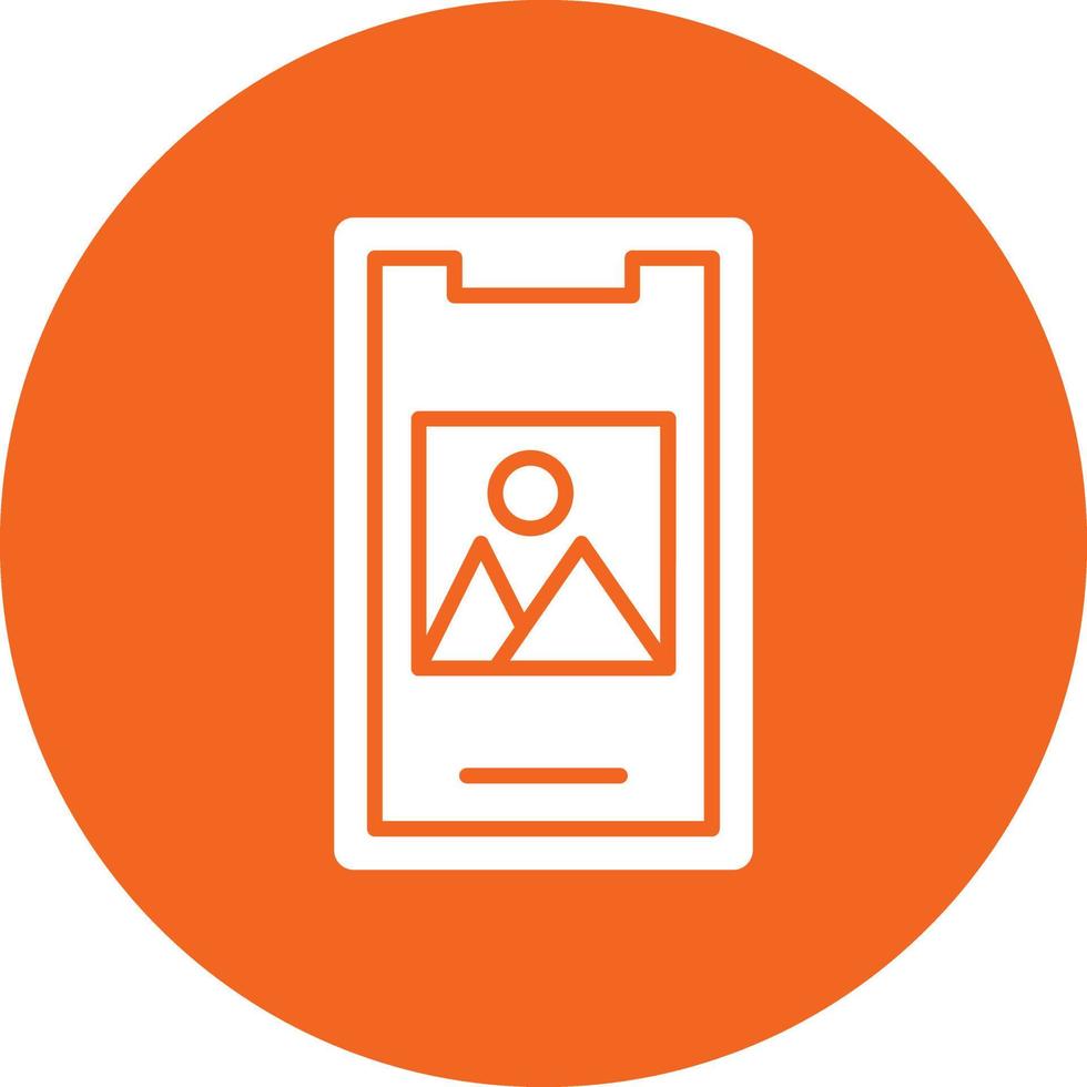 Vector Design Mobile Image Icon Style