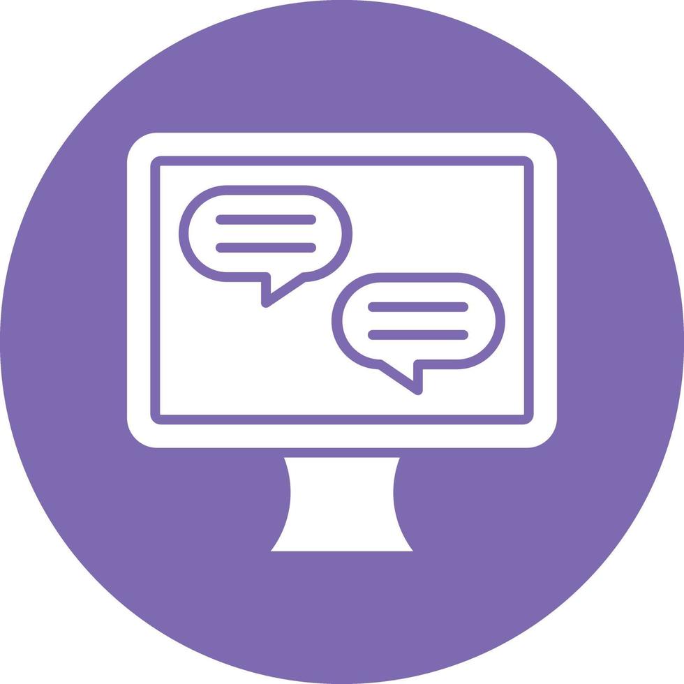 Vector Design Live Chat Icon Style