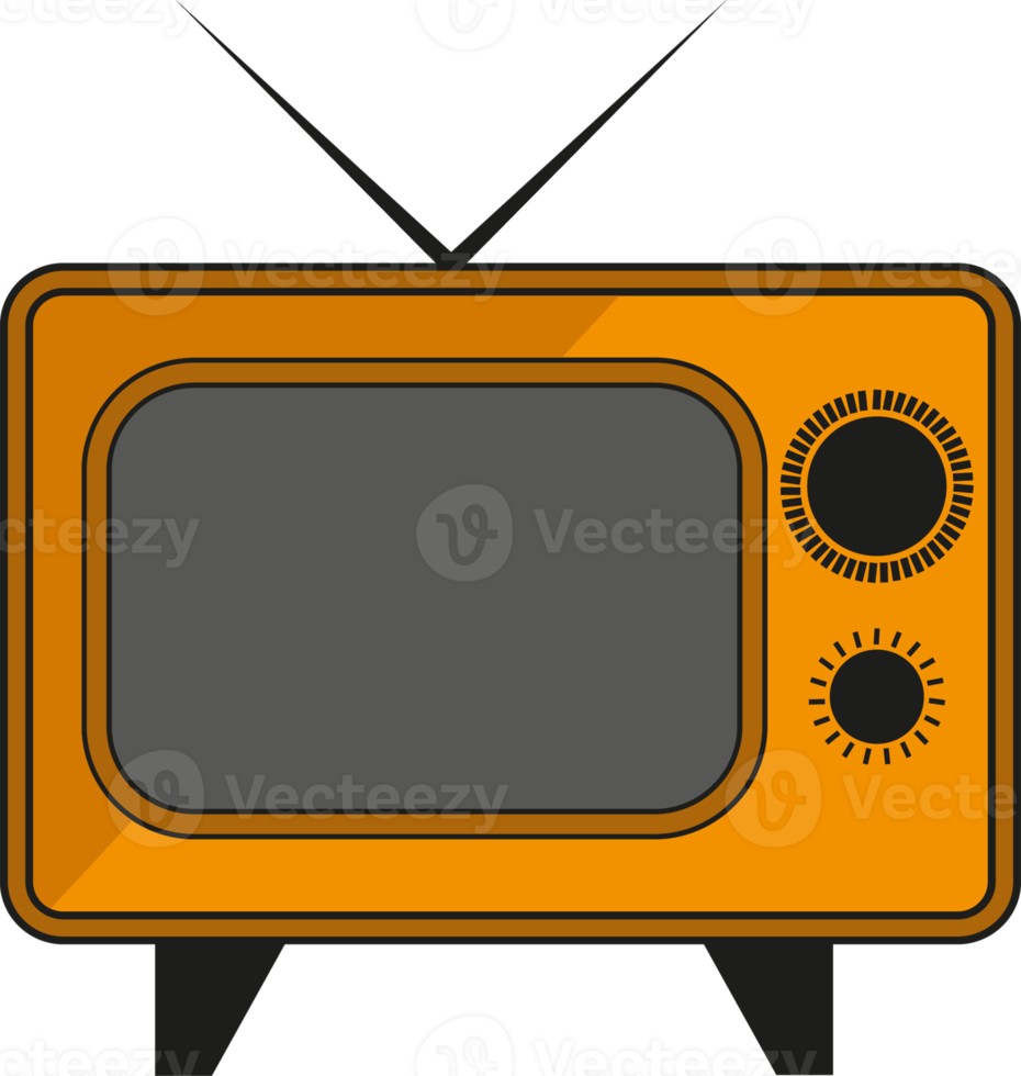 årgång stil elektronik illustration på transparent bakgrund png