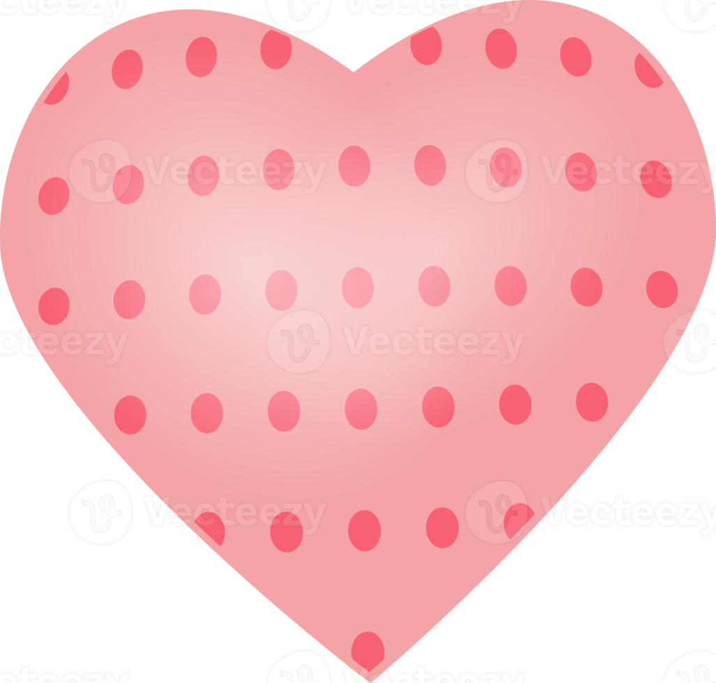 heart ornament on transparent background png