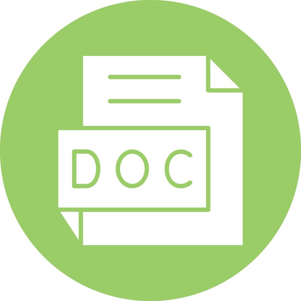 Vector Design DOC Icon Style