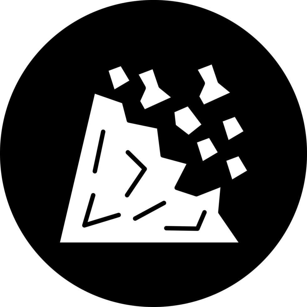 Landslide Vector Icon Style