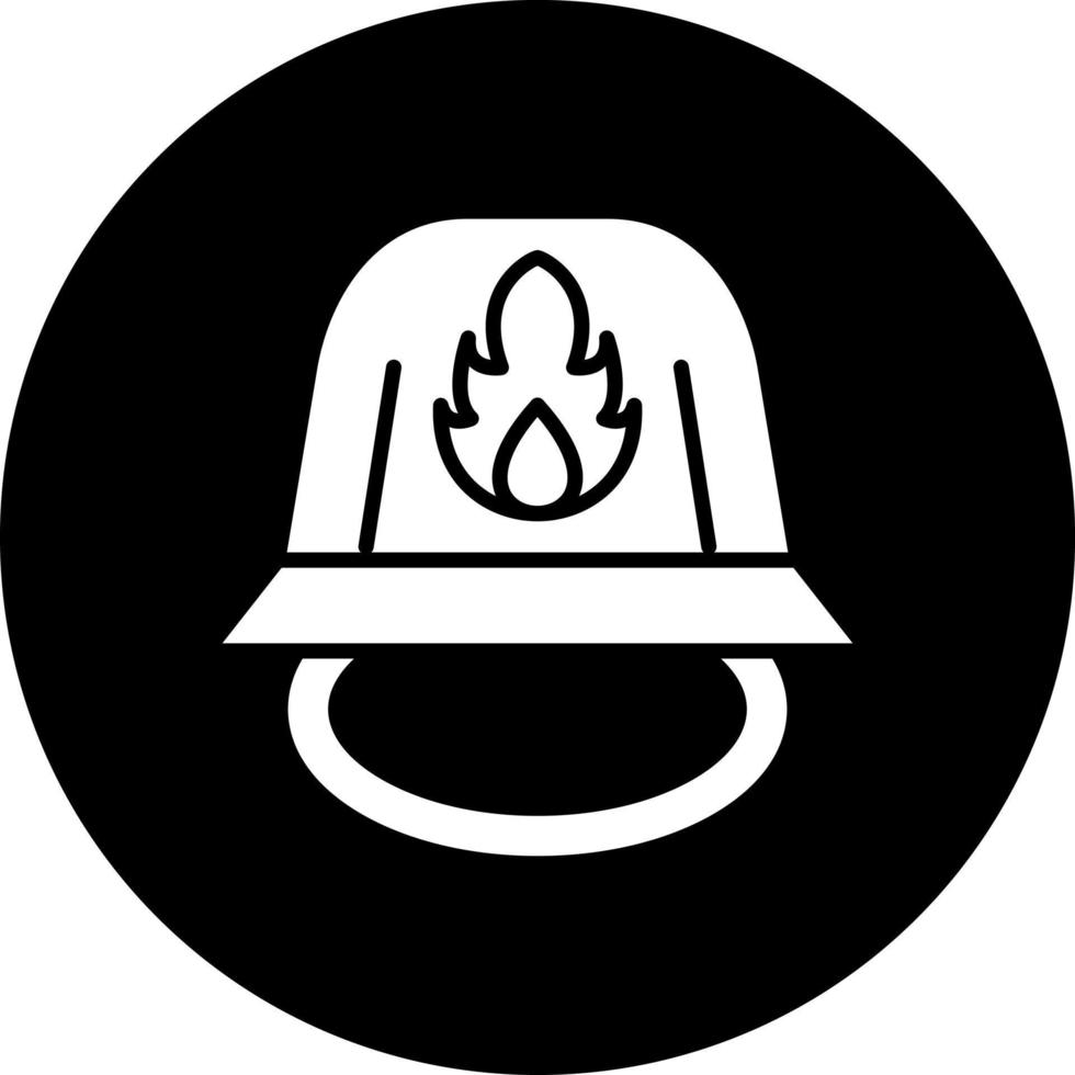Firefighter Helmet Vector Icon Style