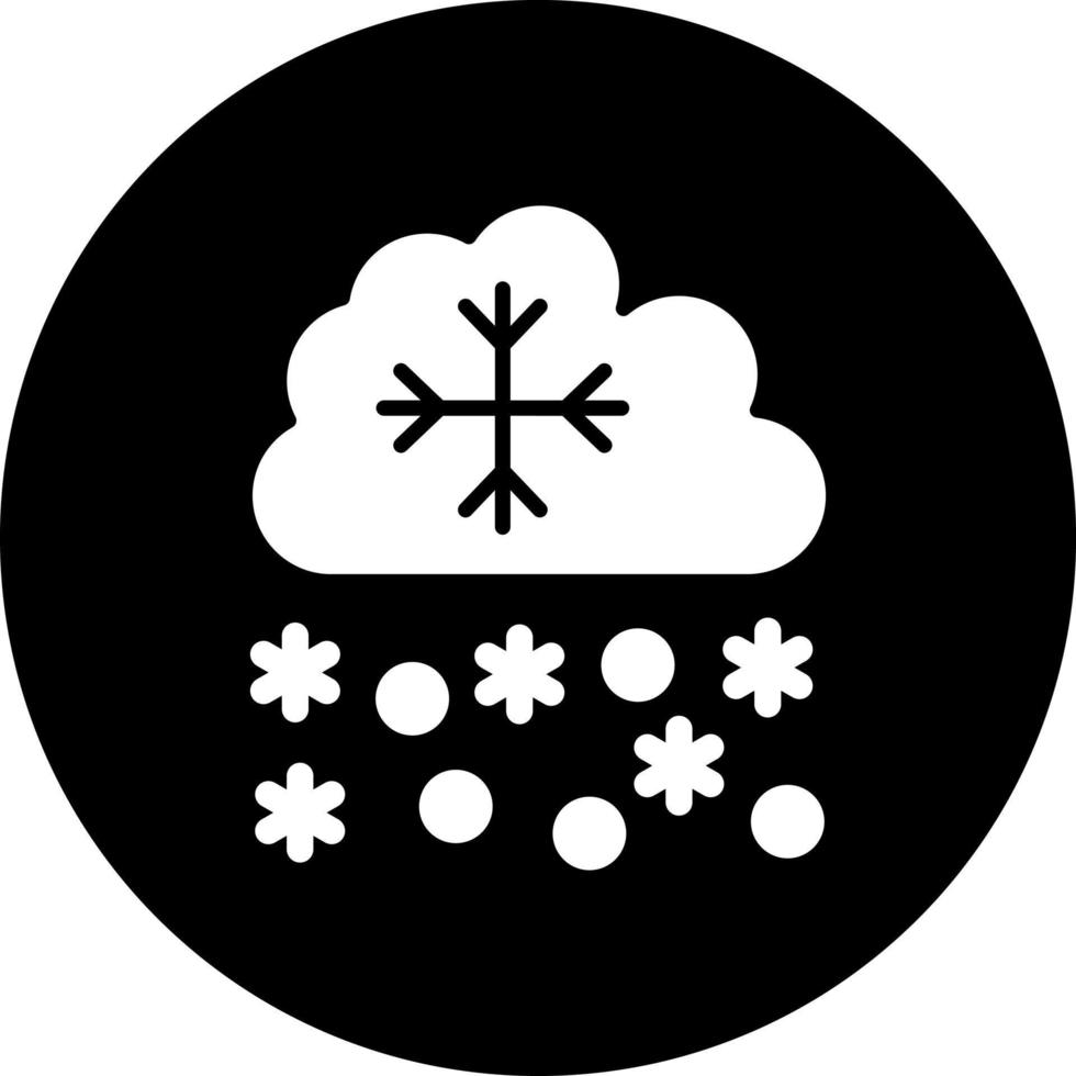 Heavy Snow Vector Icon Style