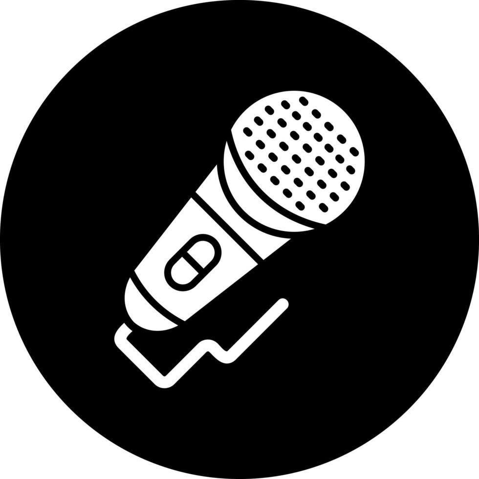 micrófono vector icono estilo