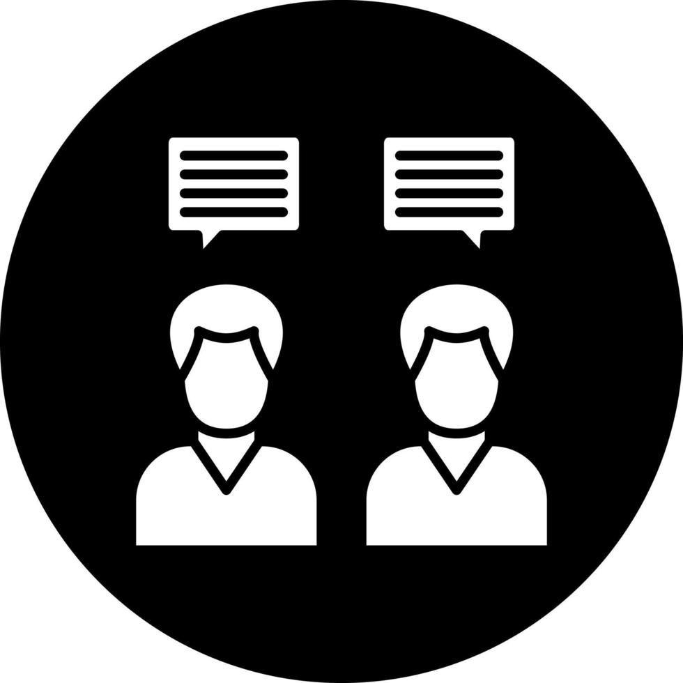 Person Chatting Vector Icon Style