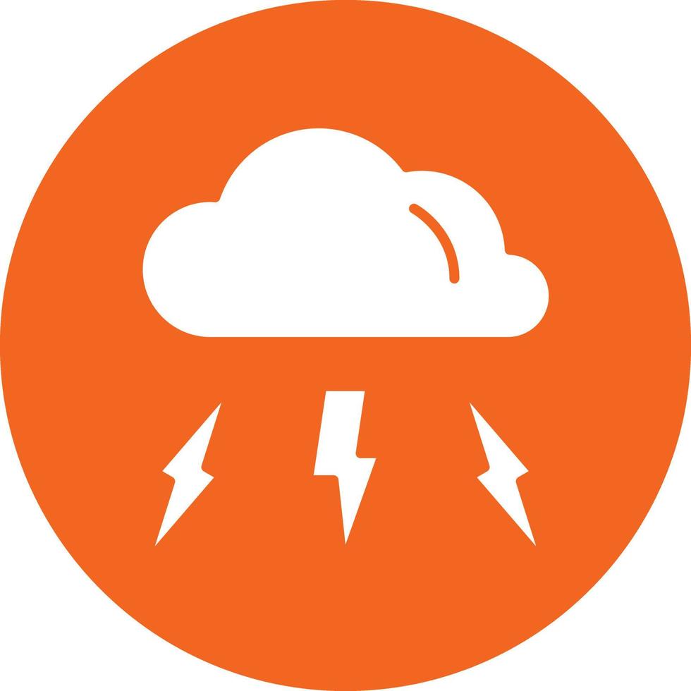 vector diseño tormenta icono estilo