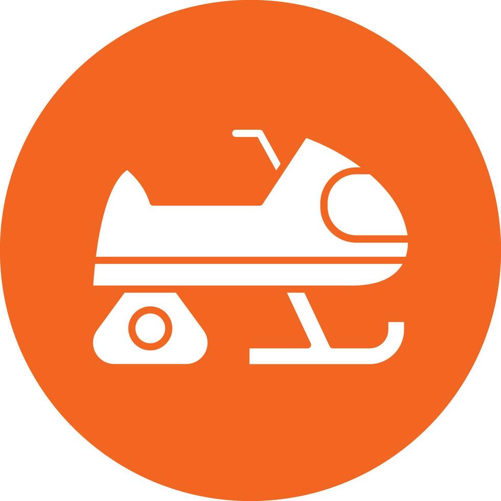 Vector Design Snowmobile Icon Style