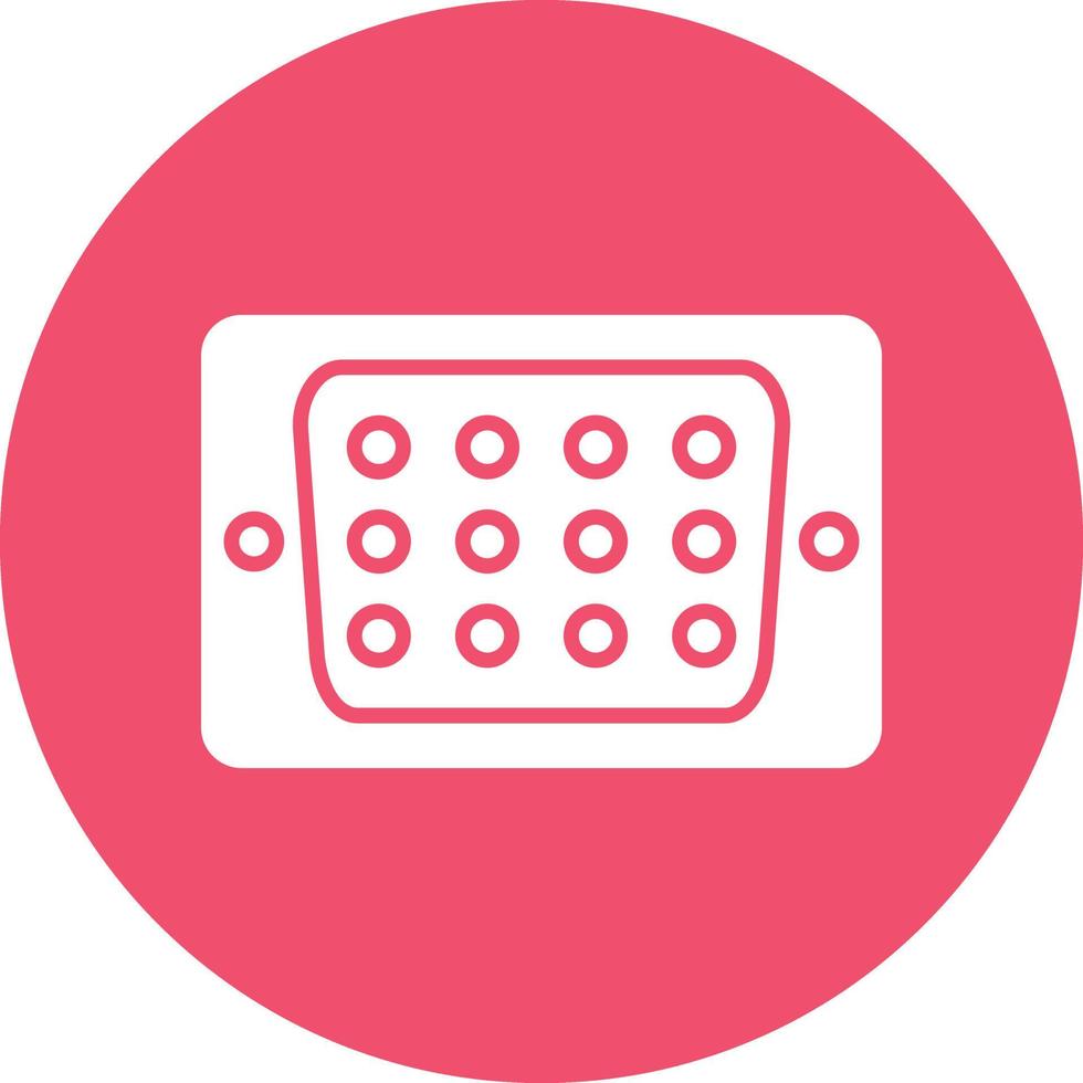 Vector Design Vga Port Icon Style