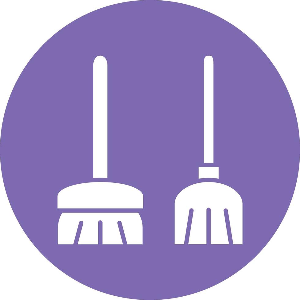 Vector Design Broomstick Icon Style