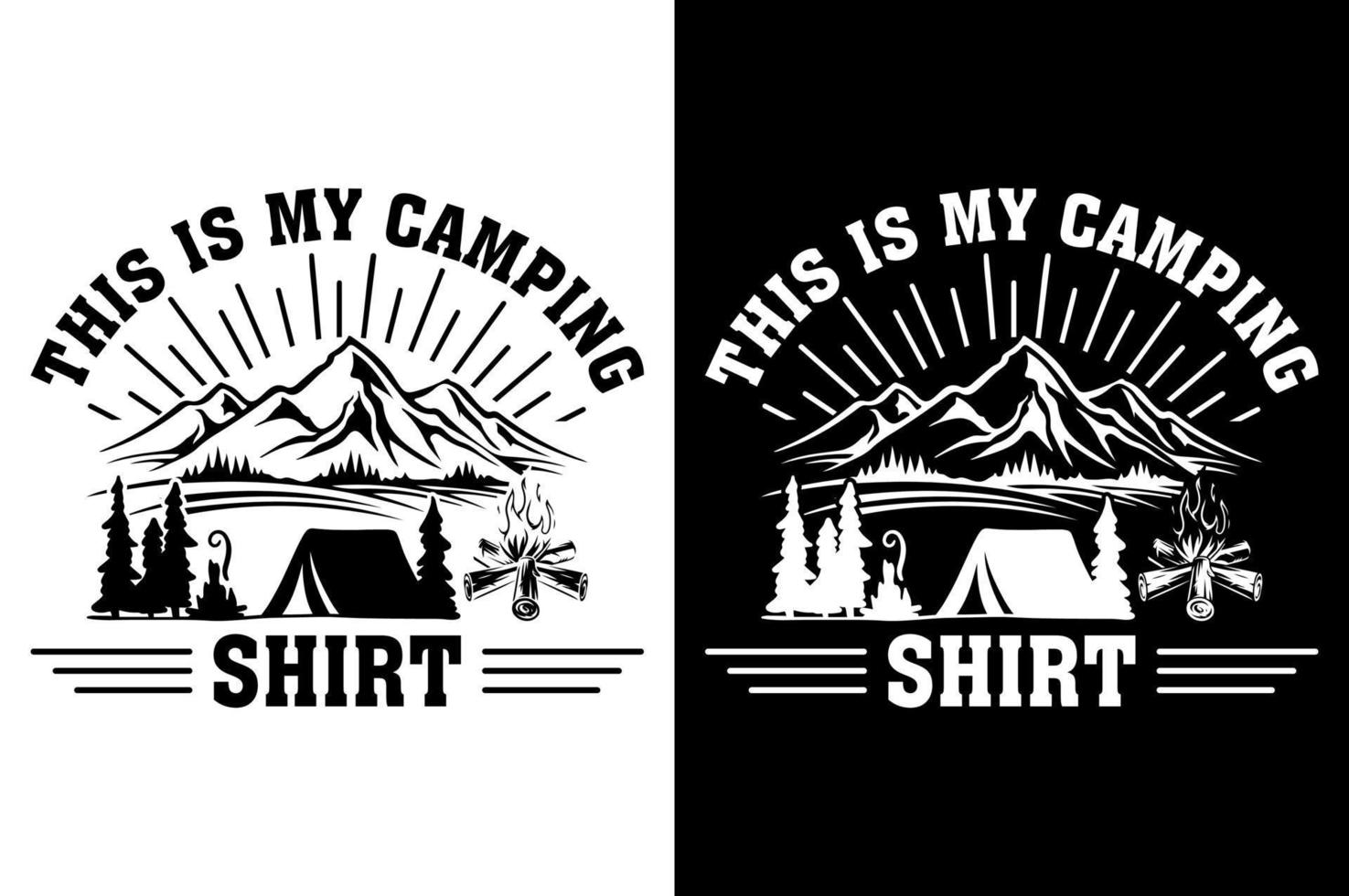 Camping Typography Quotes t shirt Vector illustration design
