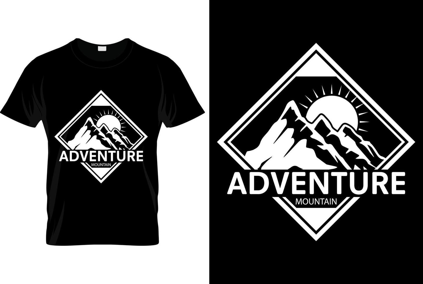 montaña ilustración, al aire libre aventuras vector gráfico para t camisa diseño