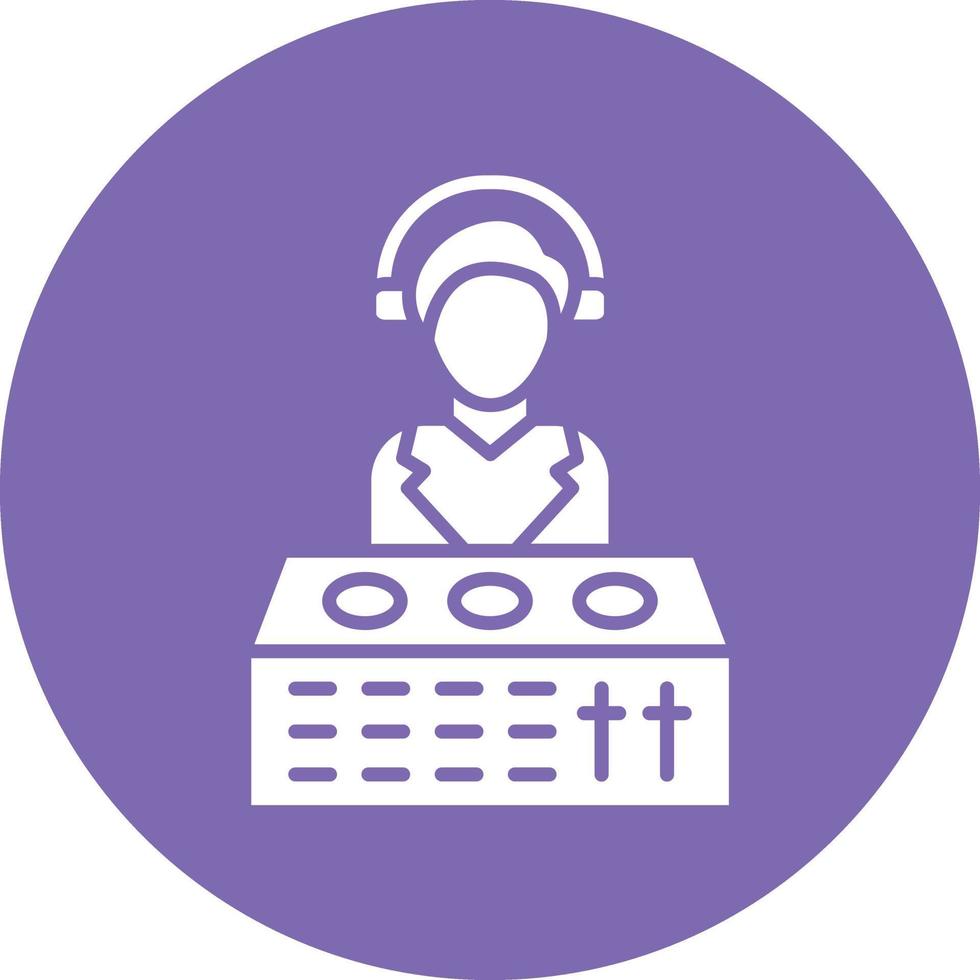 Vector Design DJ Icon Style