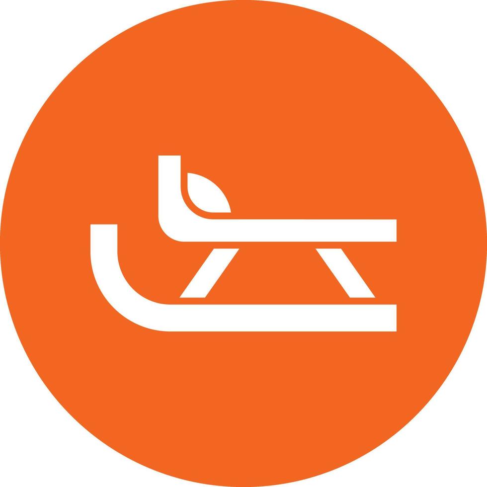 Vector Design Sled Icon Style