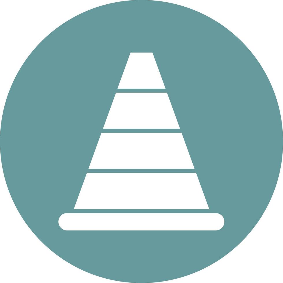 Vector Design Traffic Cone Icon Style