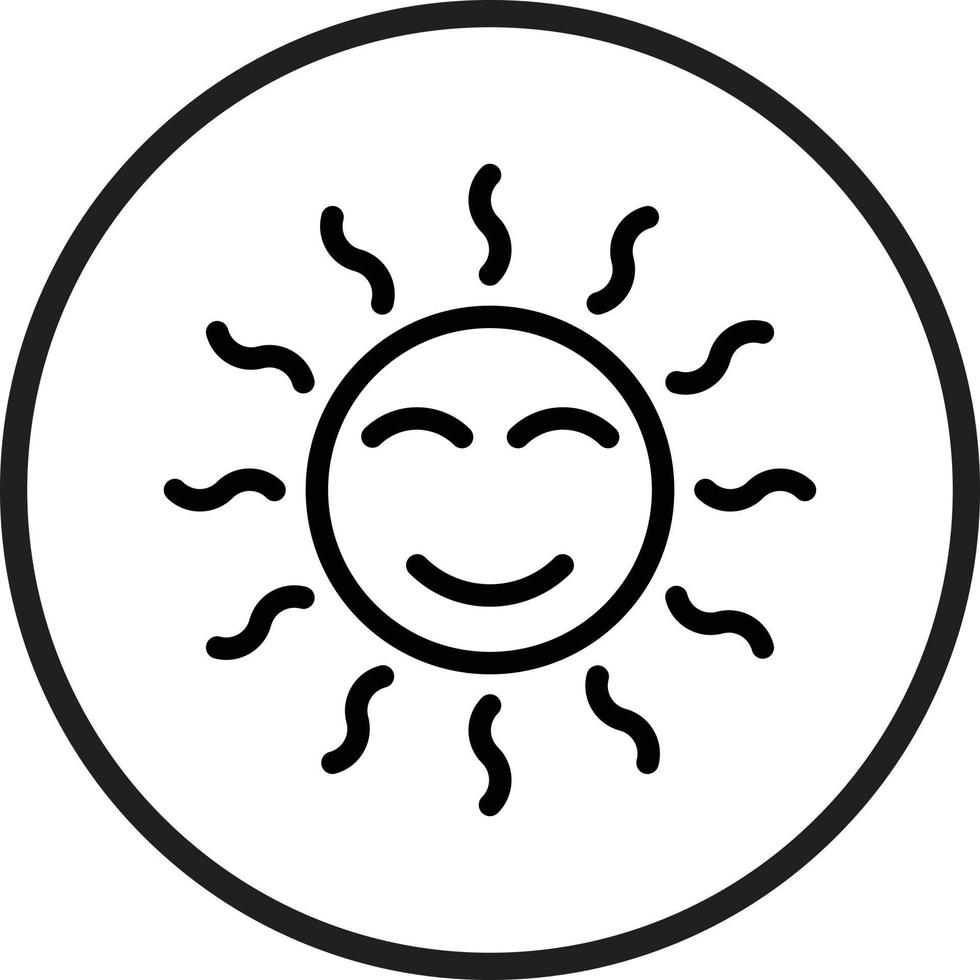 soleado vector icono estilo